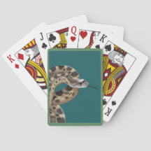 Cartas de juego clásicas de la serpiente Gopher
