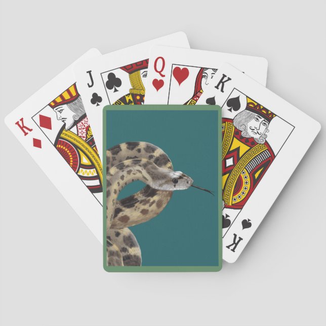 Cartas de juego clásicas de la serpiente Gopher (Reverso)