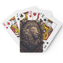 Cartas de juego clásicas de león