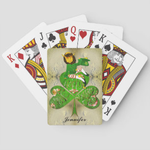 Cartas de juego clásicas de Leprechaun St. Patrick