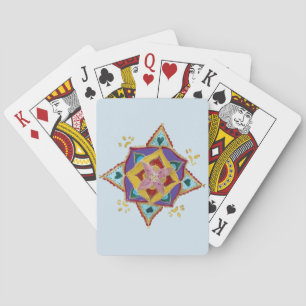 Cartas de juego clásicas de Mandala Hearts