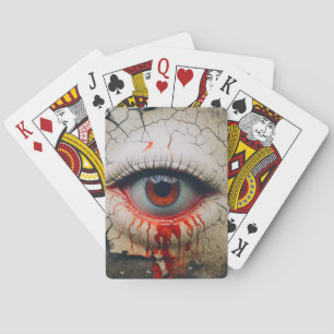 Cartas de juego clásicas de ojos malvados