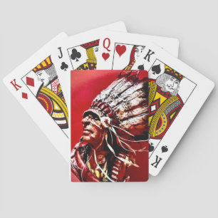Cartas de juego clásicas de orgullo nativo america