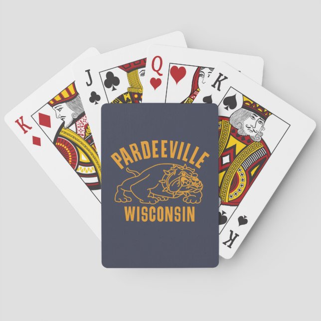 Cartas de juego clásicas de Pardeeville (Reverso)