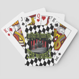 Cartas de juego clásicas de rock zombi tambaleante