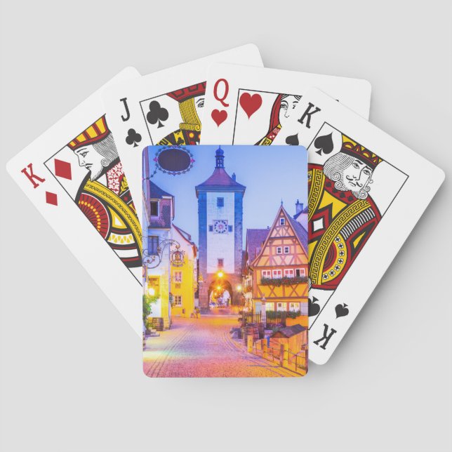 Cartas de juego clásicas de Rothenburg (Reverso)