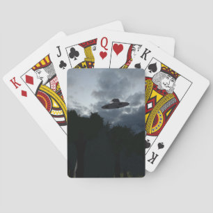 Cartas de juego clásicas de Saucer volador