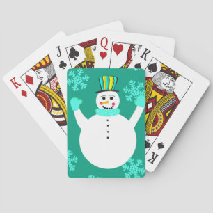 Cartas de juego clásicas de Snowman