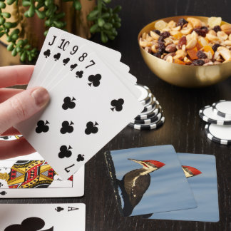 Cartas de juego clásicas de Woodpecker Pileed