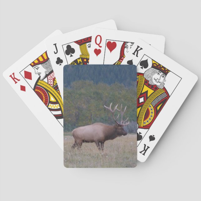 Cartas de juego clásicas del alce del toro (Reverso)
