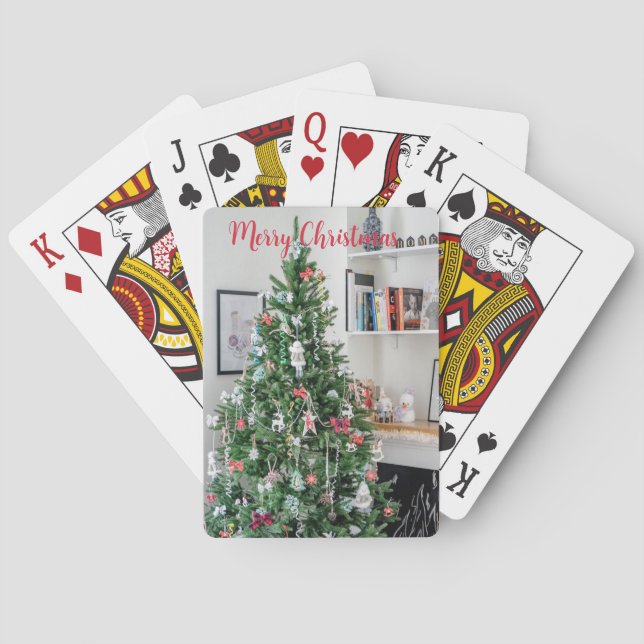 Cartas de juego clásicas del Árbol de Navidad de F (Reverso)