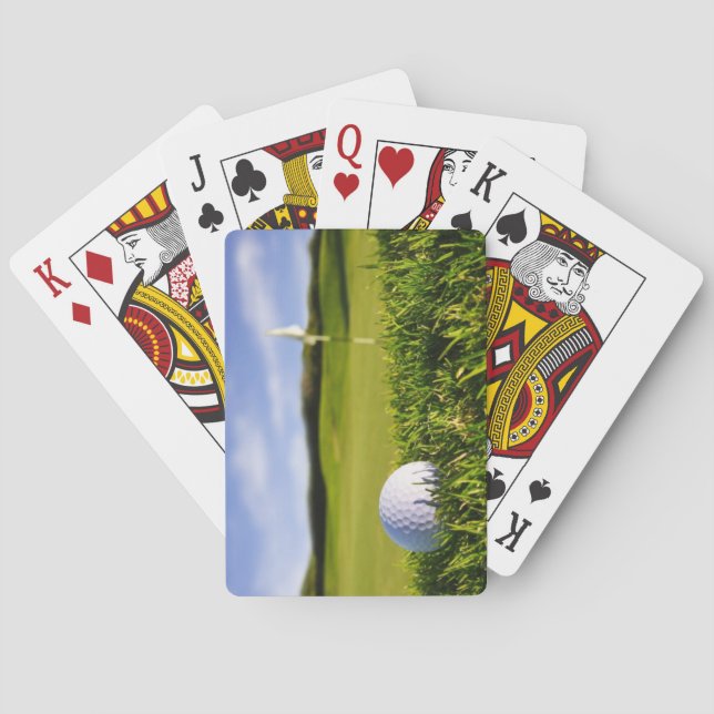 Cartas de juego clásicas del campo de golf (Reverso)