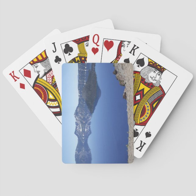 Cartas de juego clásicas del Crater Lake Oregon (Reverso)