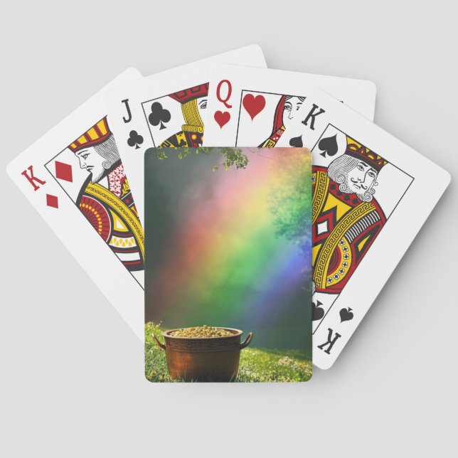 Cartas de juego clásicas del Día de San Patricio (Reverso)