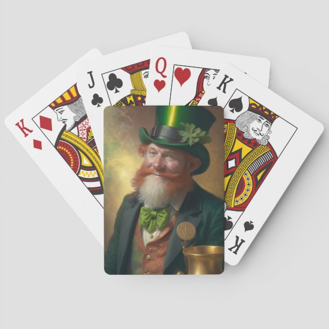 Cartas de juego clásicas del Día de San Patricio (Reverso)