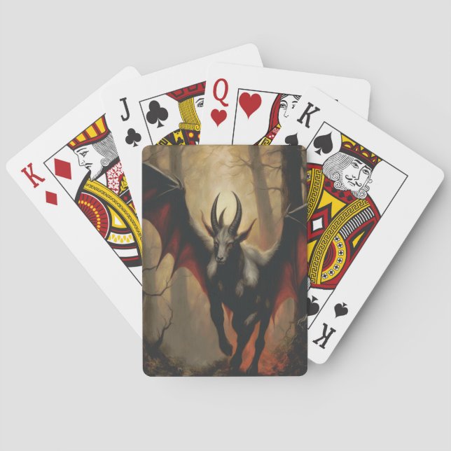 Cartas de juego clásicas del diablo de Jersey (Reverso)