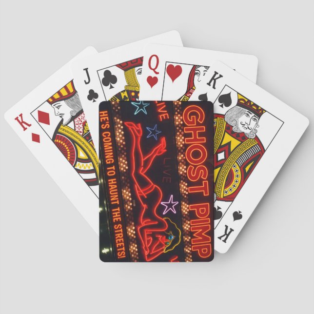 Cartas de juego Clásicas del Fantasma Pimp (Reverso)