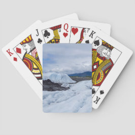Cartas de juego clásicas del paisaje del glaciar d