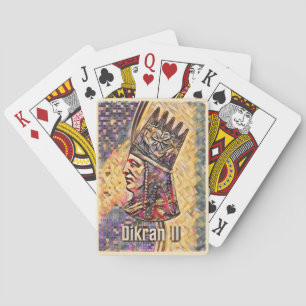 Cartas de juego clásicas del rey armenio Dikran II