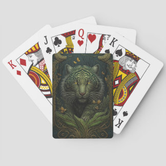 Cartas de juego clásicas del tigre