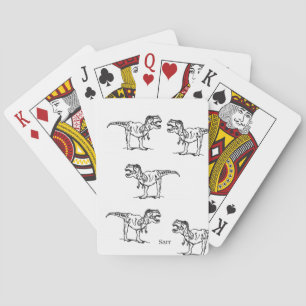 Cartas de juego clásicas: dinosaurios