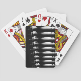 Cartas de juego clásicas en blanco y negro