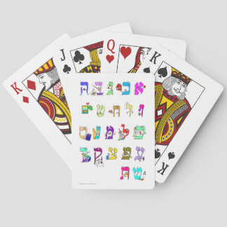 Cartas de juego clásicas Hebreo Alef Bet