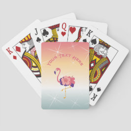 Cartas de juego clásicas juego de Fiesta Flamingo