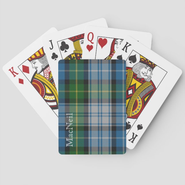 Cartas de juego clásicas MacNeil Tartan (Reverso)