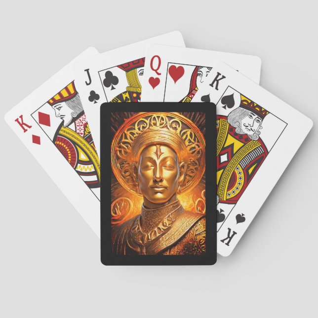 Cartas de juego clásicas Mage King (Reverso)