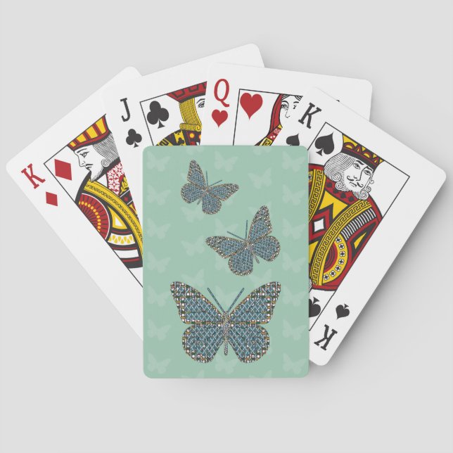 Cartas de juego clásicas monarcas marroquíes (Reverso)