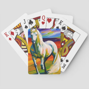 Cartas de juego clásicas para caballos salvajes
