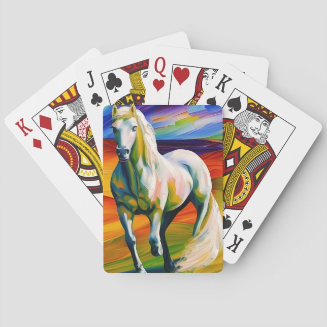Cartas de juego clásicas para caballos salvajes (Reverso)