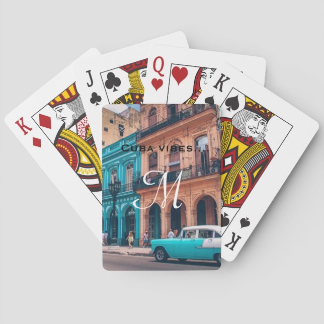 Cartas de juego clásicas para viajes de vacaciones (Reverso)