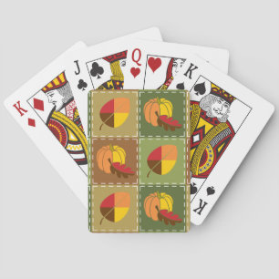 Cartas de juego clásicas Quilt de otoño