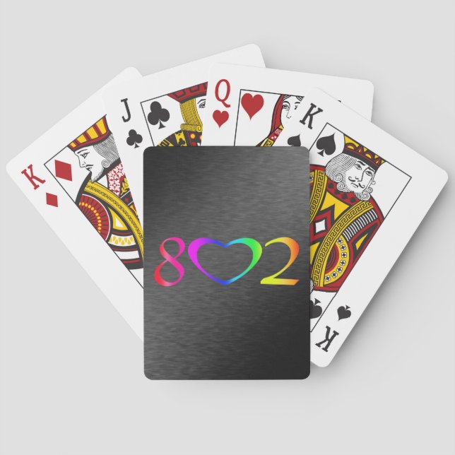 Cartas de juego clásicas Rainbow Pride Gay (Reverso)