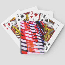 Cartas de juego clásicas rojas de color blanco y a