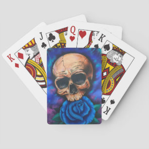 Cartas de juego clásicas "Skull and Rosa" Tattoo S