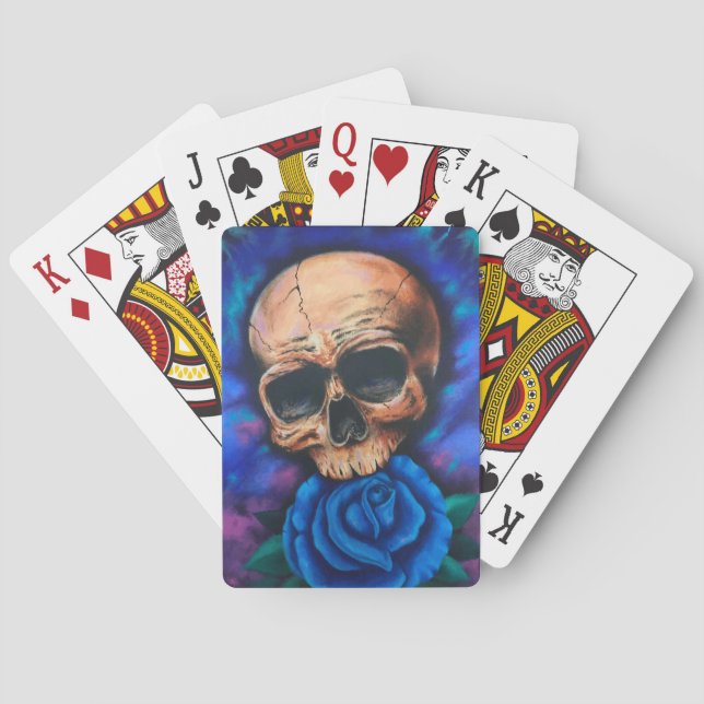 Cartas de juego clásicas "Skull and Rosa" Tattoo S (Reverso)