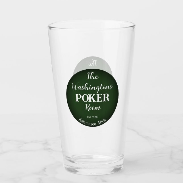 Cartas de juego clásicas Vidrio de la sala de póqu (Anverso)