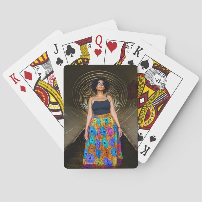 Cartas de juego clásicas y afrofuturas (Reverso)
