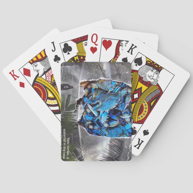Cartas de Juego: Collage de Fuente  (Reverso)
