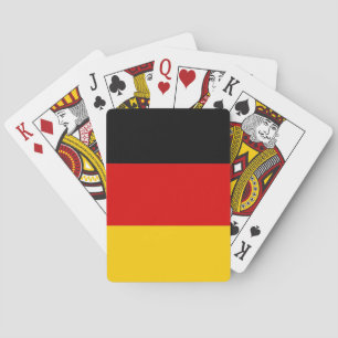 Cartas de juego con bandera de Alemania