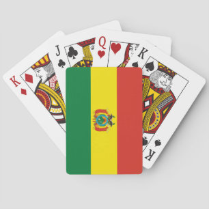 Cartas de juego con bandera de Bolivia
