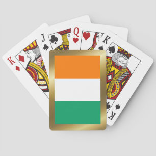 Cartas de Juego con Bandera de Cote d'Ivoire