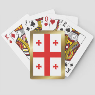Cartas de juego con bandera de Georgia