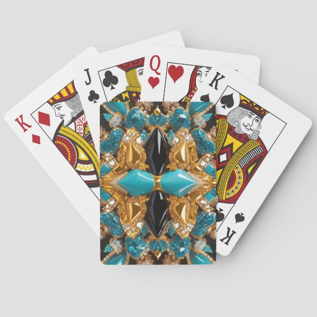 Cartas de juego con colores bahameños (Reverso)