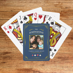 Cartas de Juego con Foto Familiar Personalizadas