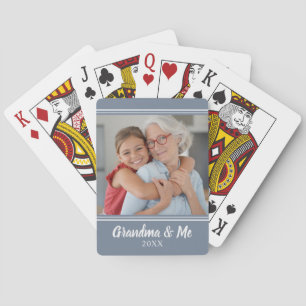 Cartas de juego con guión de foto personalizada