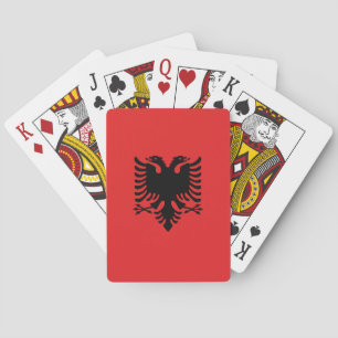 Cartas de Juego con la Bandera de Albania